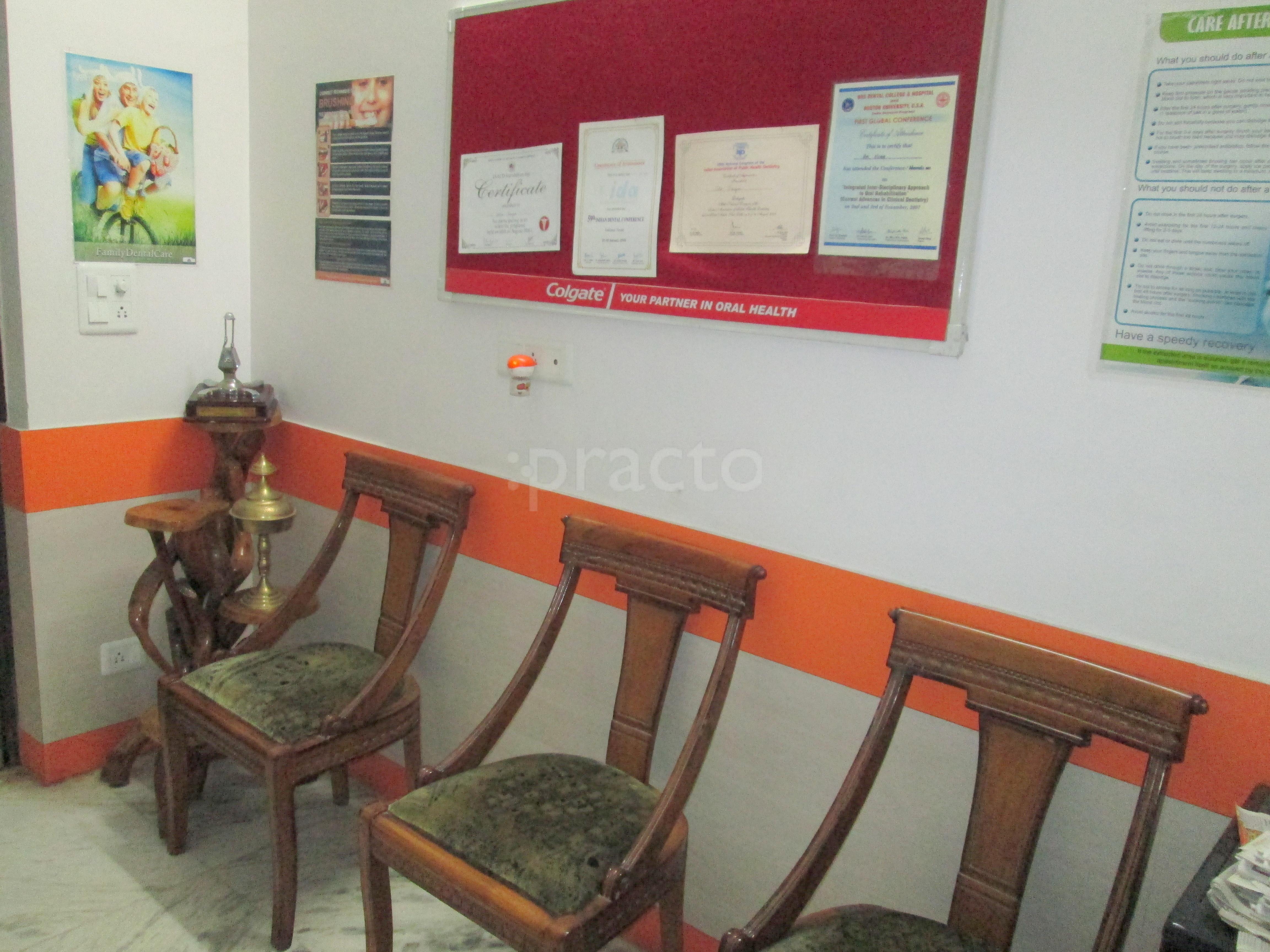 Waiting Area at 32 Teeth Cosmetic Implant Dental Center Gurgaon Sector 39 Gurgaon