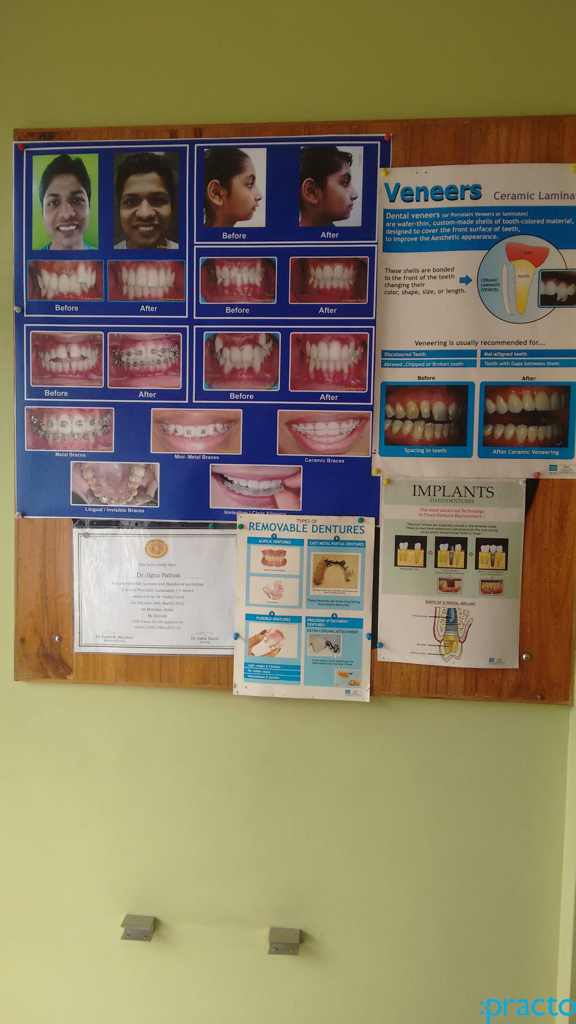 Entrance at Dr.Jigna Pathak's Dental Clinic. Vashi Navi Mumbai