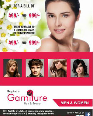 Rapha Fitness & Garniture Hair & Beauty Studio Trimulgherry Hyderabad