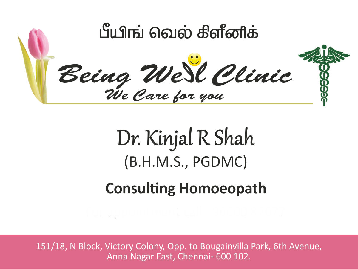 Being Well Clinic Anna Nagar East Chennai