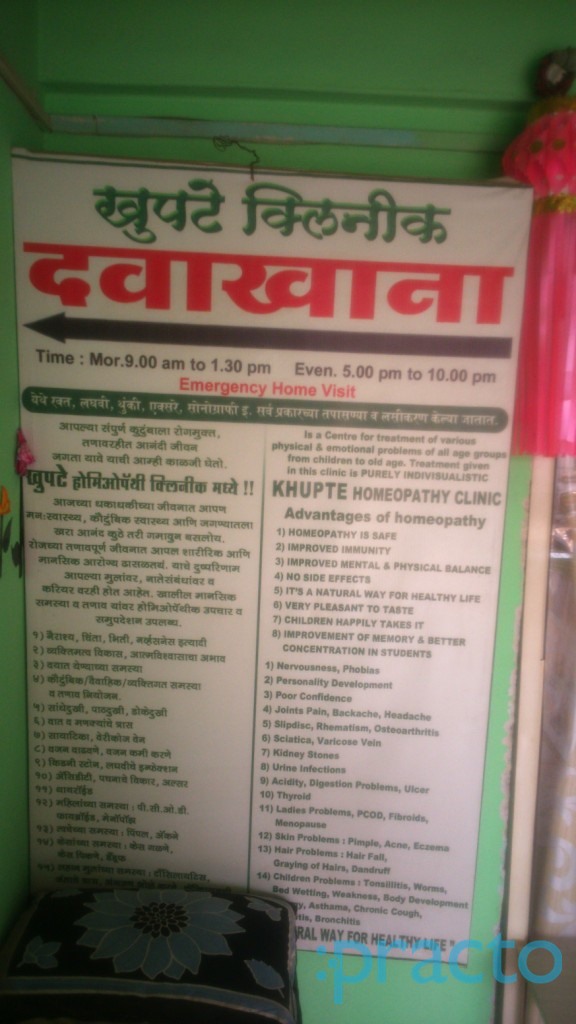 Khupte Homoeopathy Clinic Kalyan City Thane