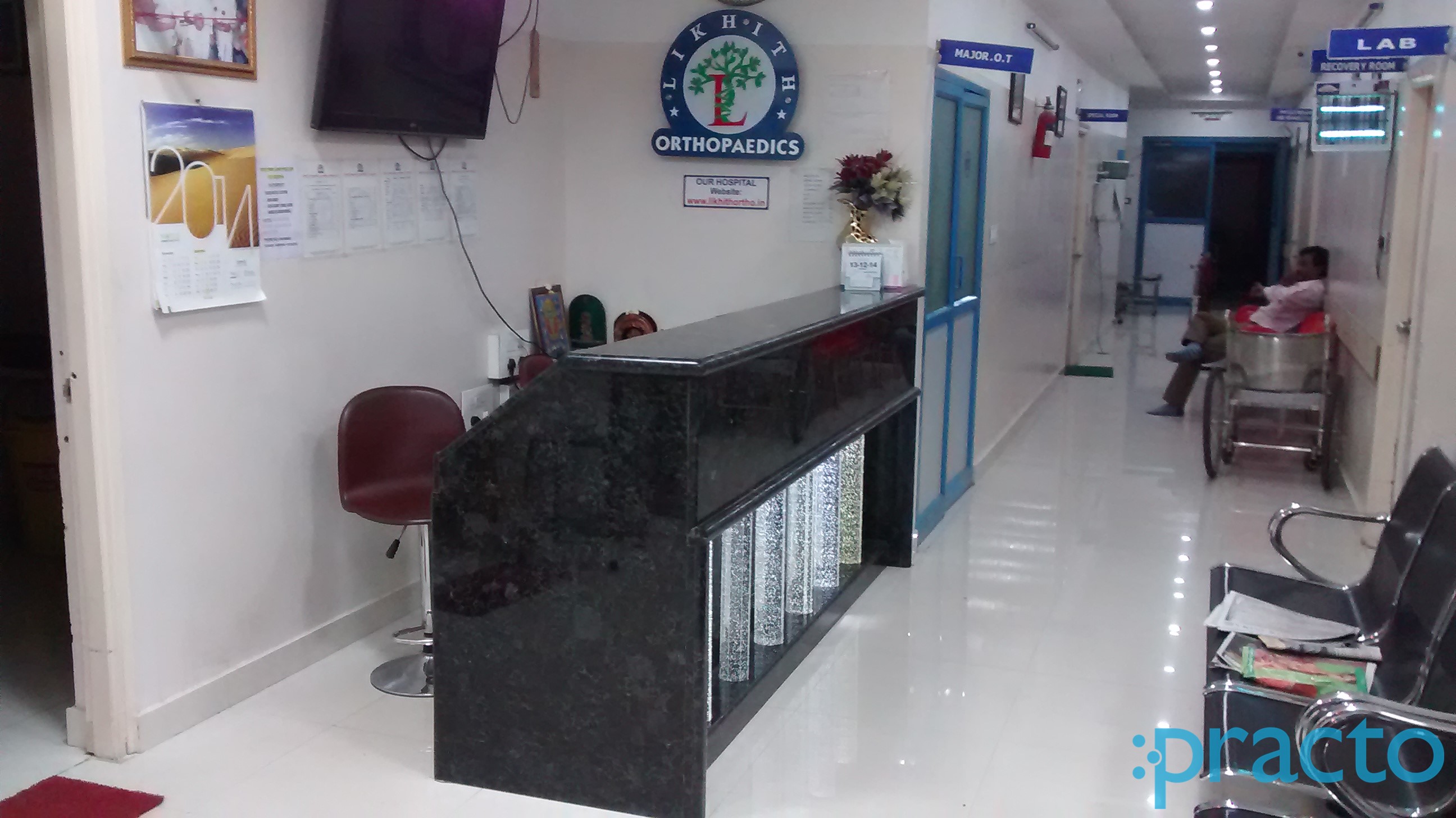Reception at Likhith Orthopaedic Specialities & Diagnostics BTM Layout Bangalore