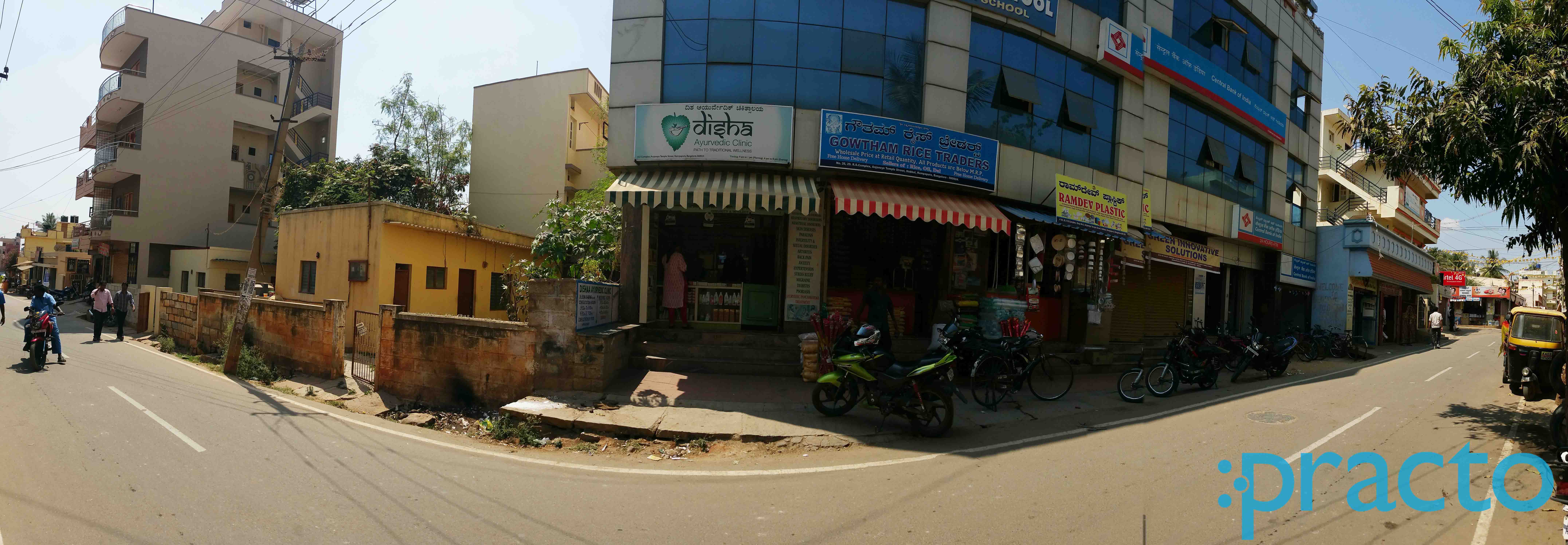 Entrance at Disha Ayurvedic Clinic Hebbal Kempapura Bangalore