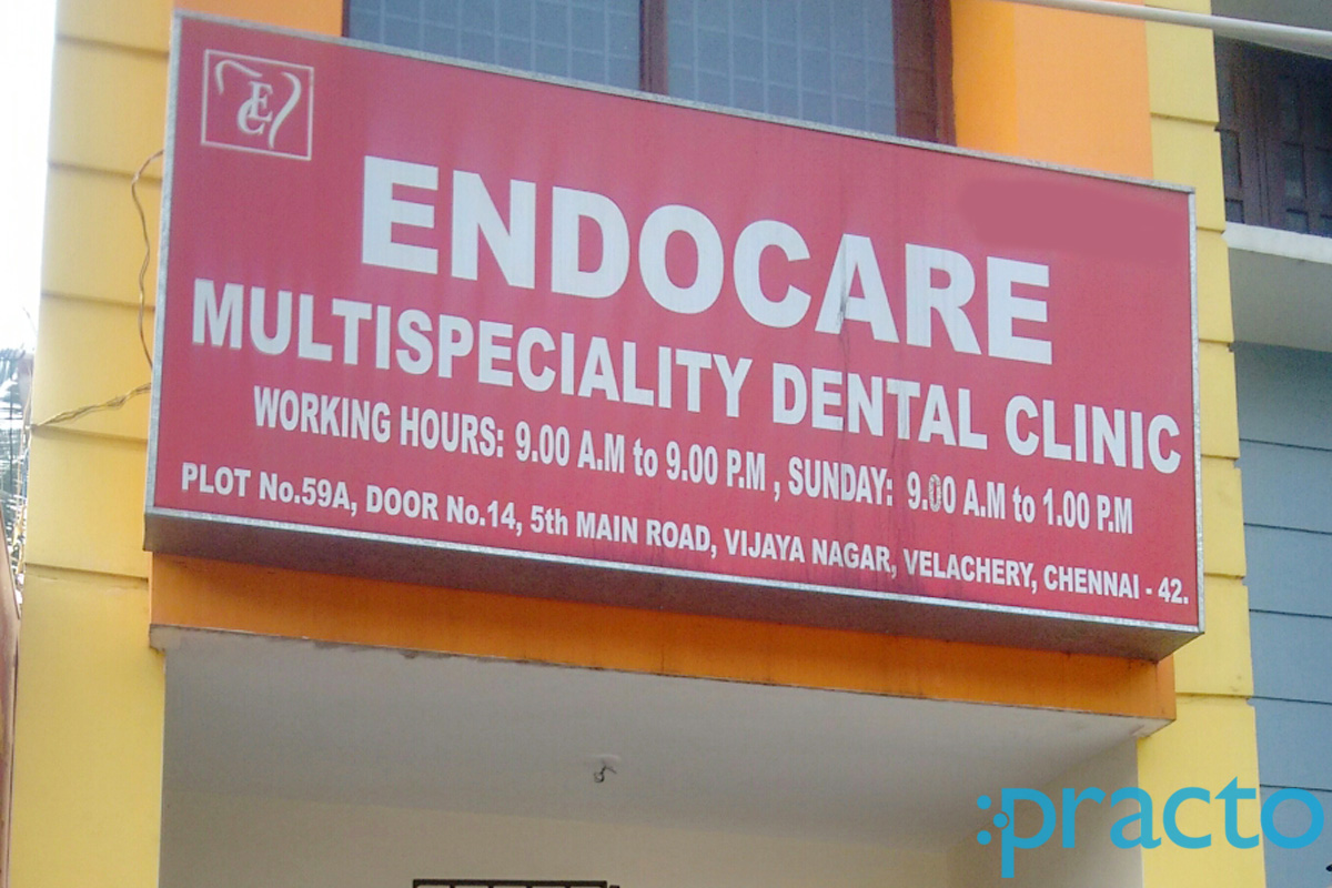 Entrance at Endocare Multispeciality Dental Clinic Velachery Chennai