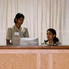 Reception at Nilkanth Medical Hospital Maninagar Ahmedabad