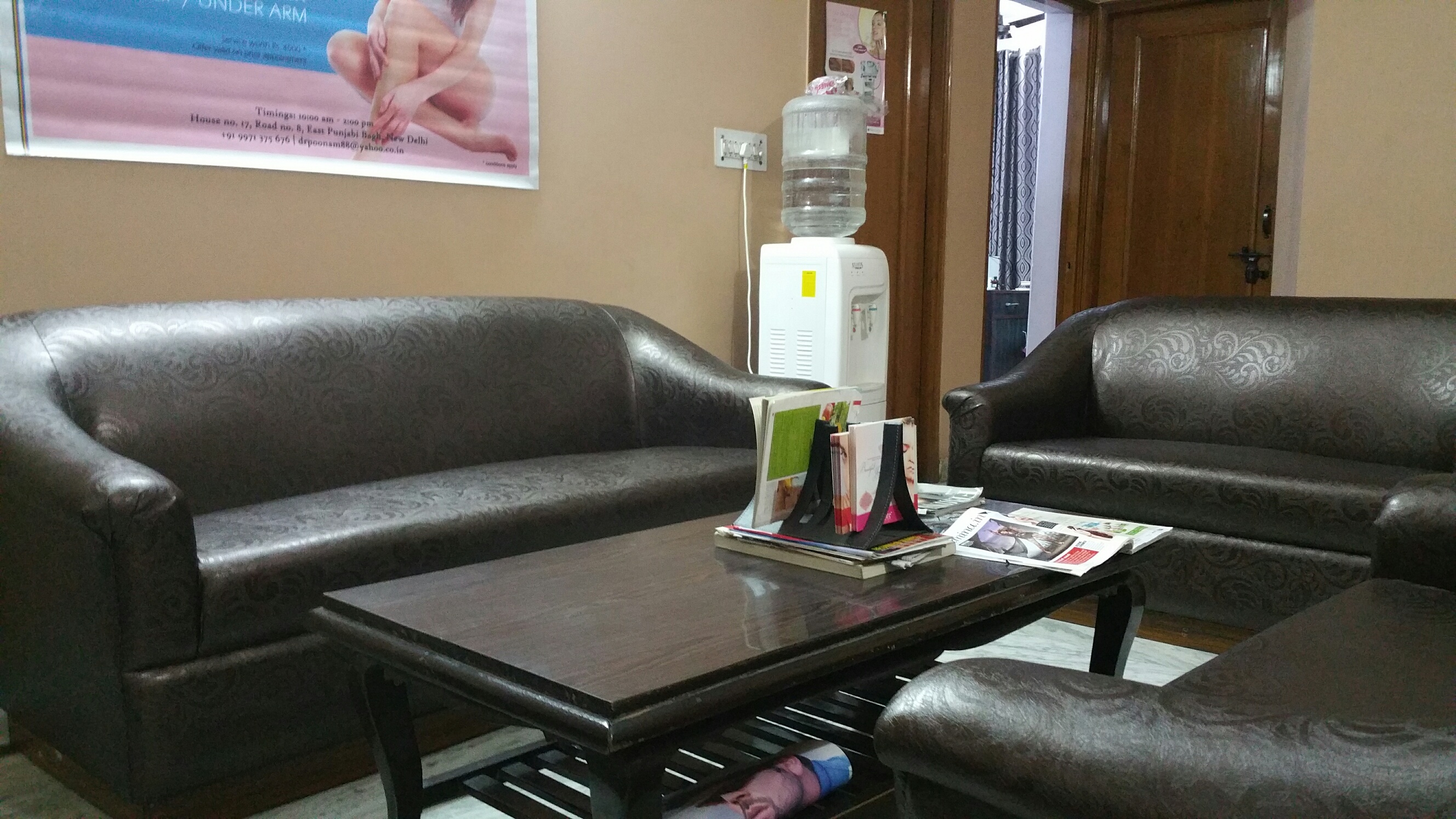 Waiting Area at Cutis Skin Care Clinic Punjabi Bagh Delhi