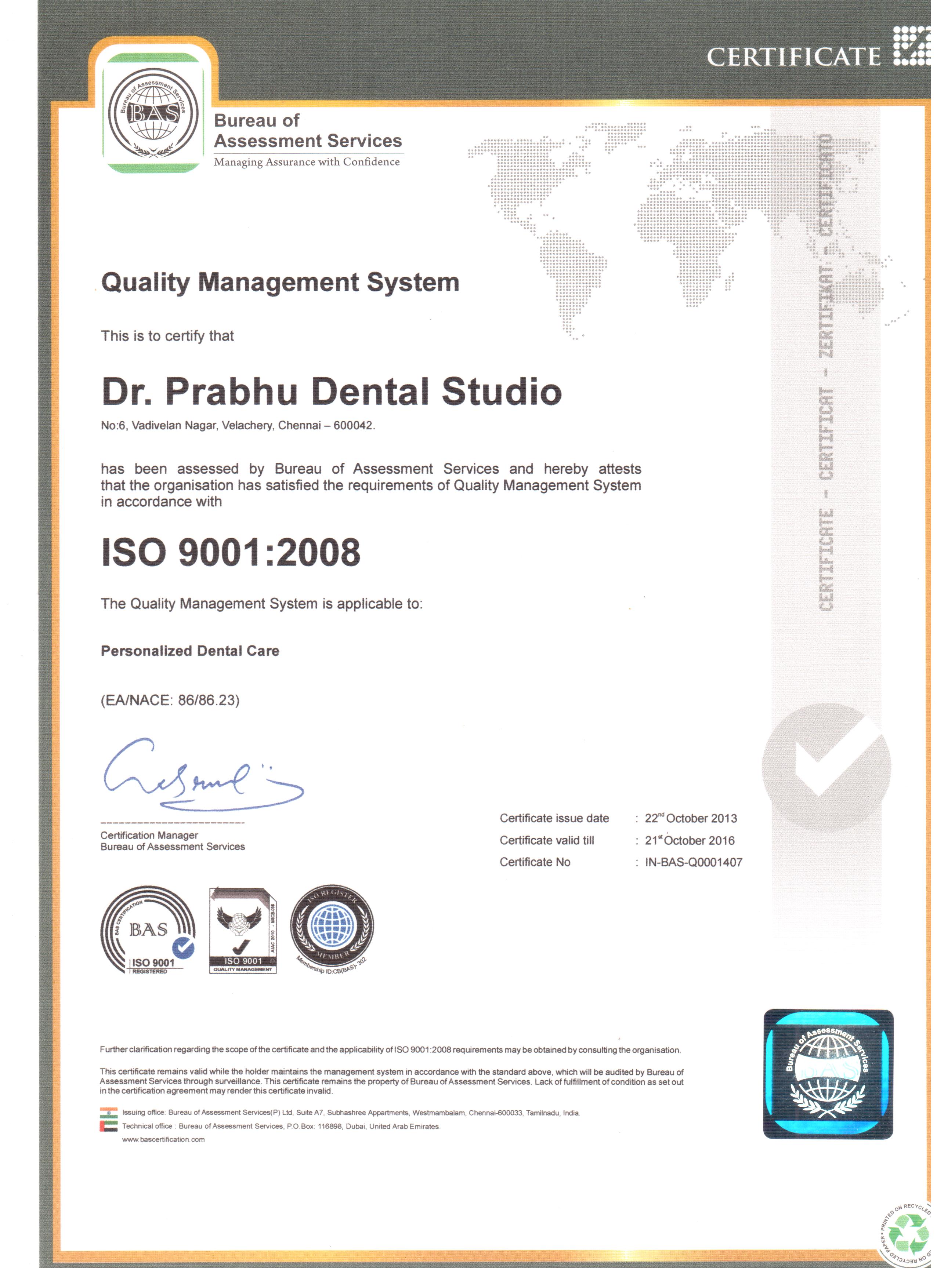 Dr. Prabhu Dental Studio Velachery Chennai