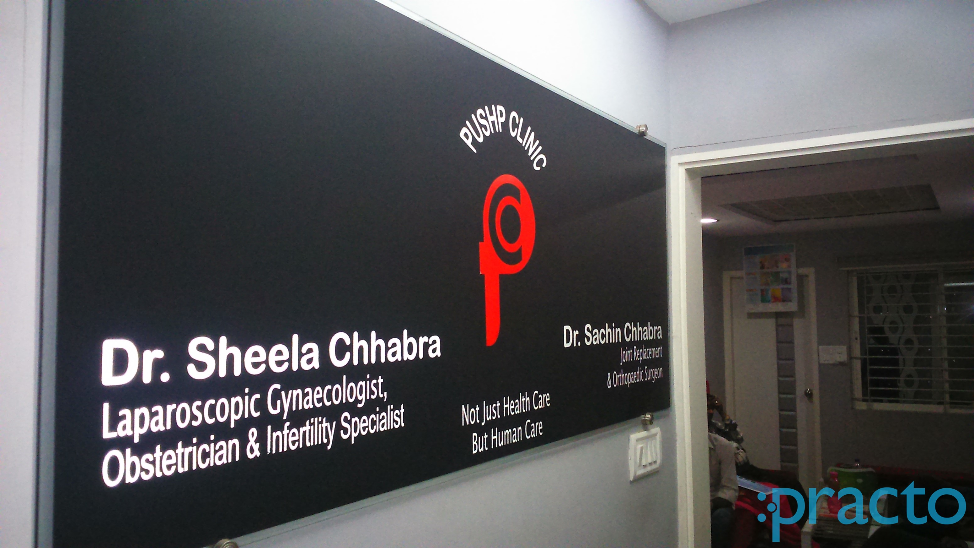 Entrance at Pushp Clinic Vijay Nagar Indore