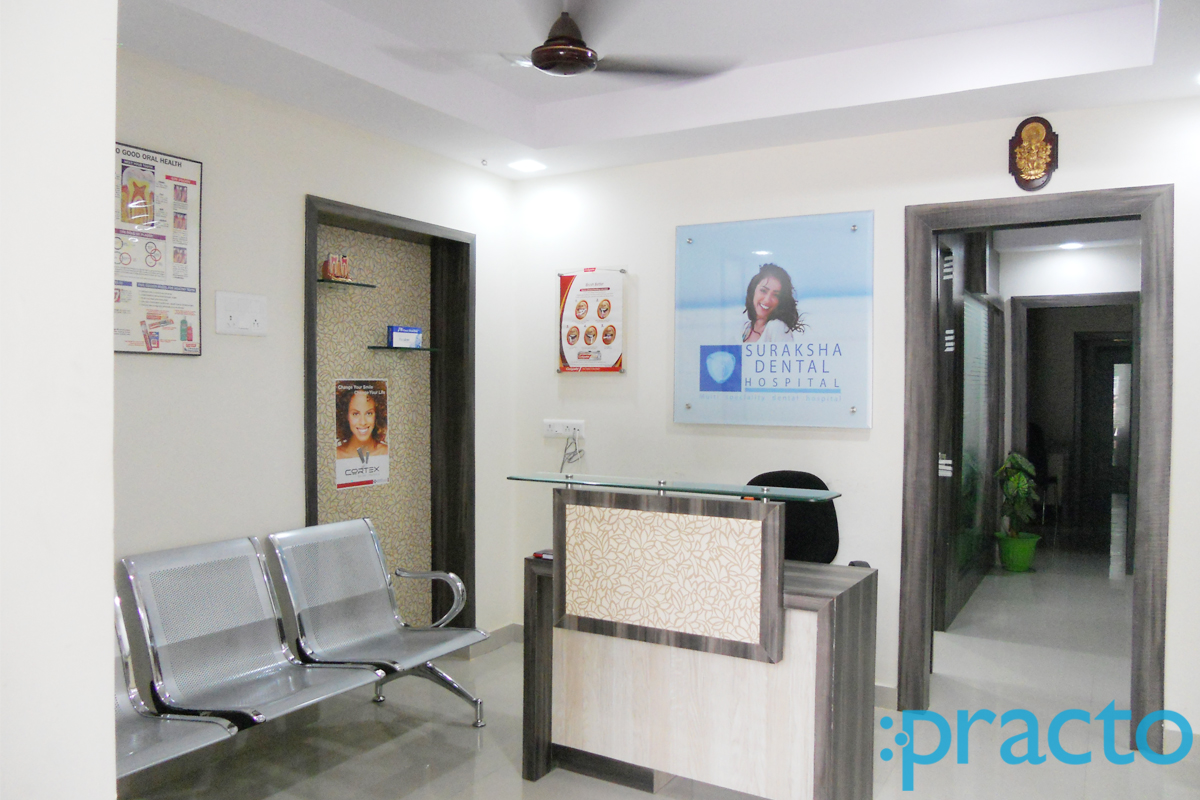 Reception at Suraksha Dental Hospital Hyderguda Hyderabad