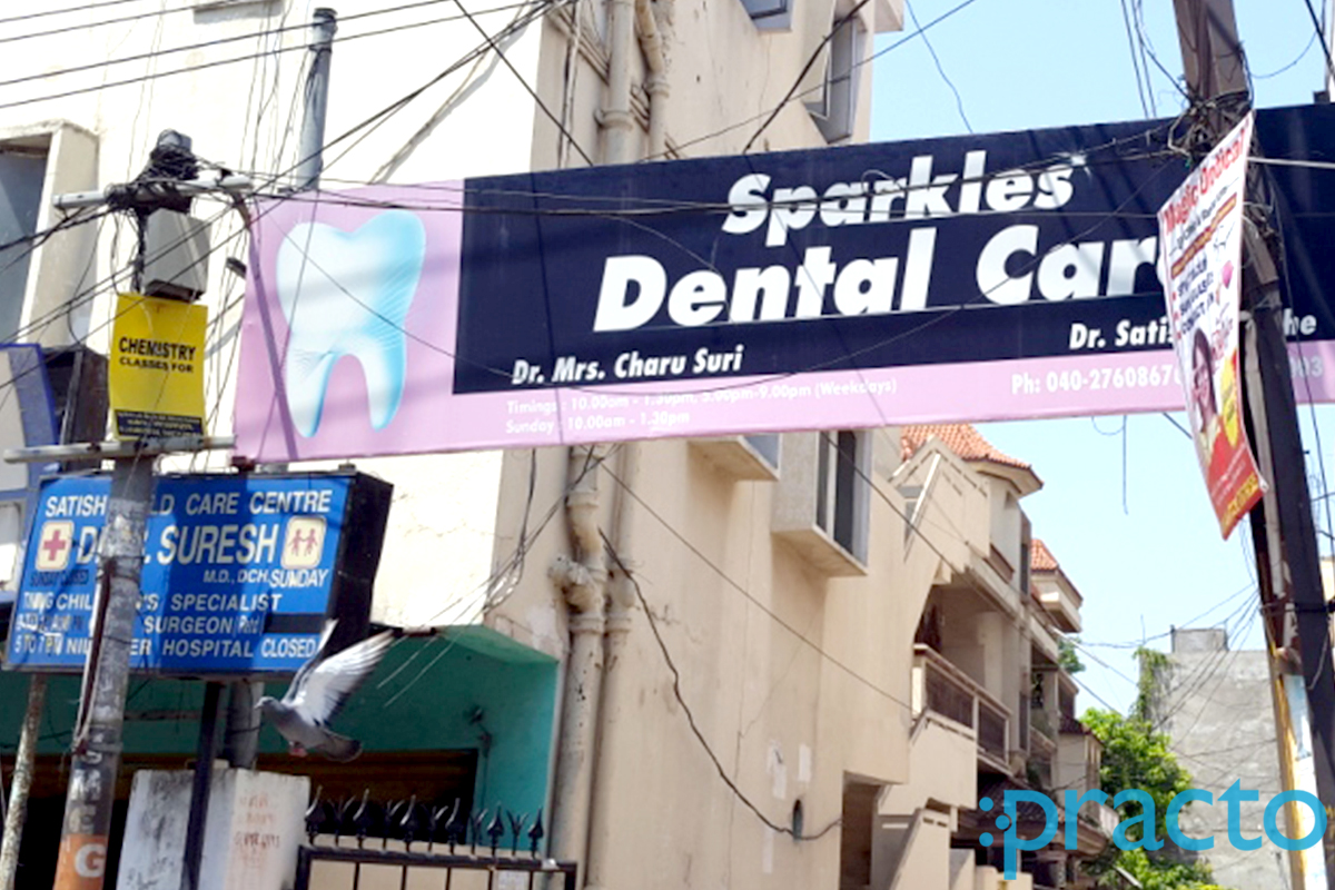 Entrance at Sparkles Dental Care Nallakunta Hyderabad