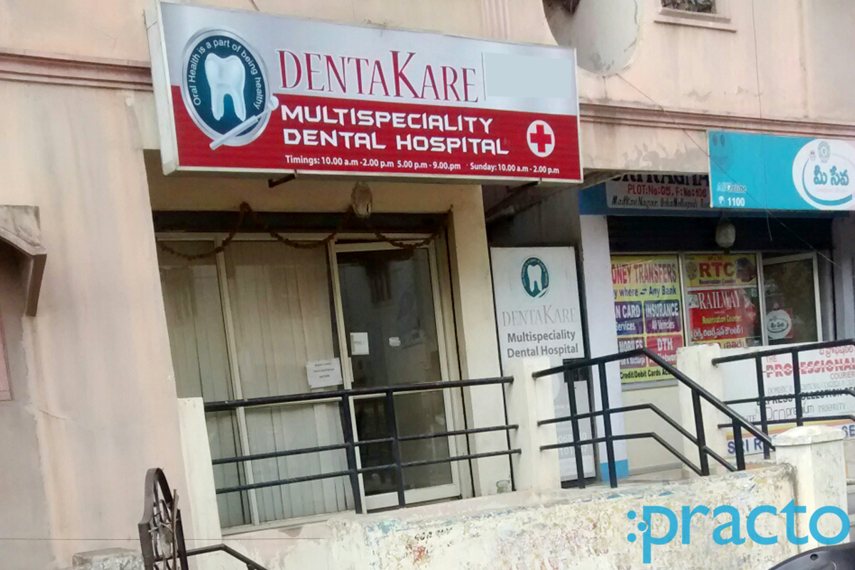 Entrance at Dentakare- Multispciality Dental Hospital KPHB Hyderabad