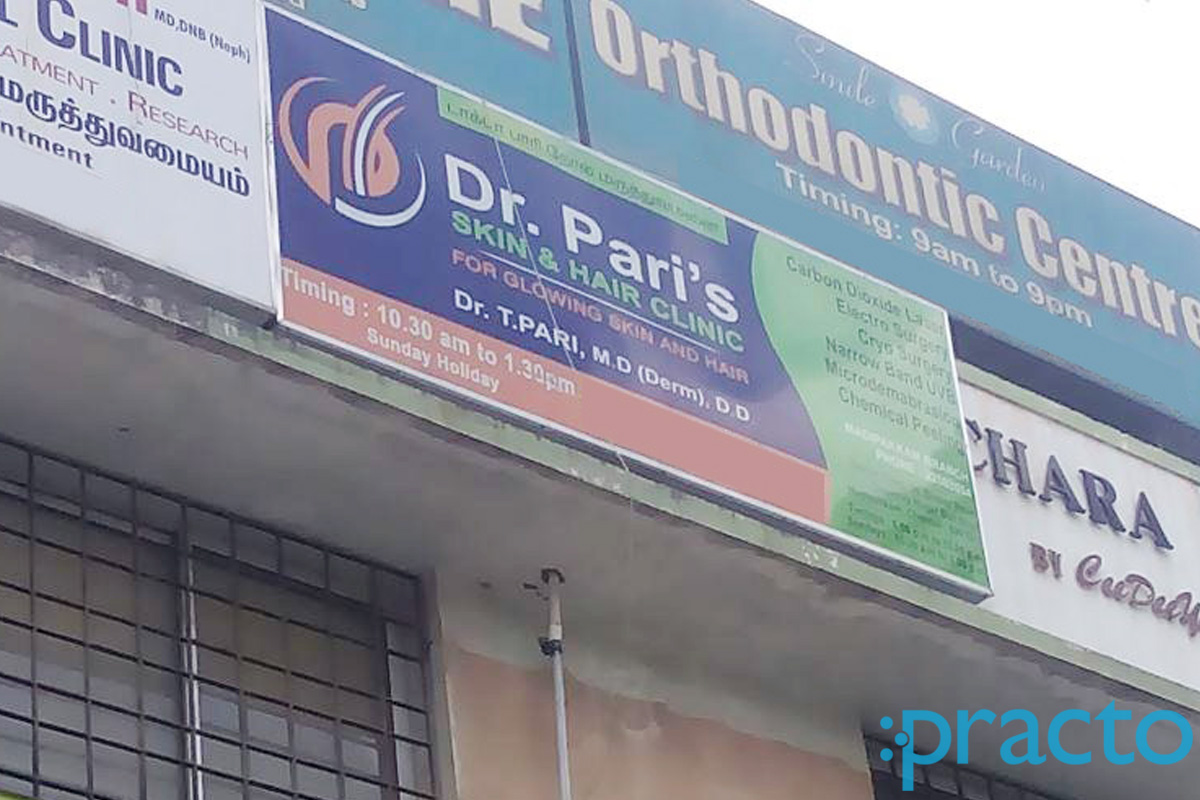 Entrance at Dr. Pari's Skin & Hair Clinic Velachery Chennai