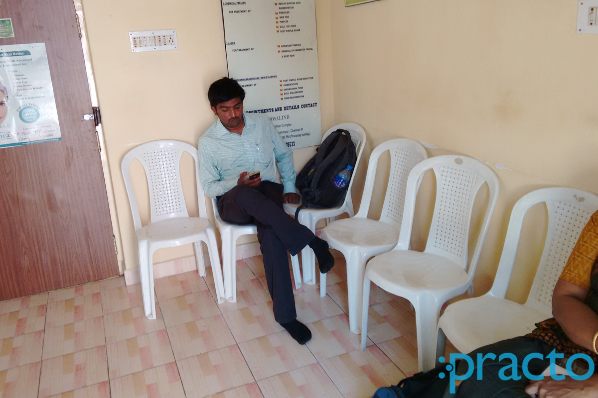 Waiting Area at Skin Clinic Thiruvanmiyur Chennai