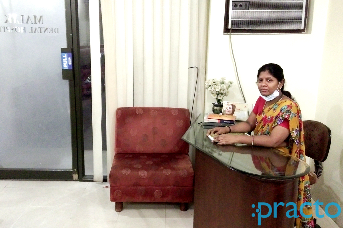 Reception at M.S.Malik Multi SpecialityDental Hospital Abids Hyderabad