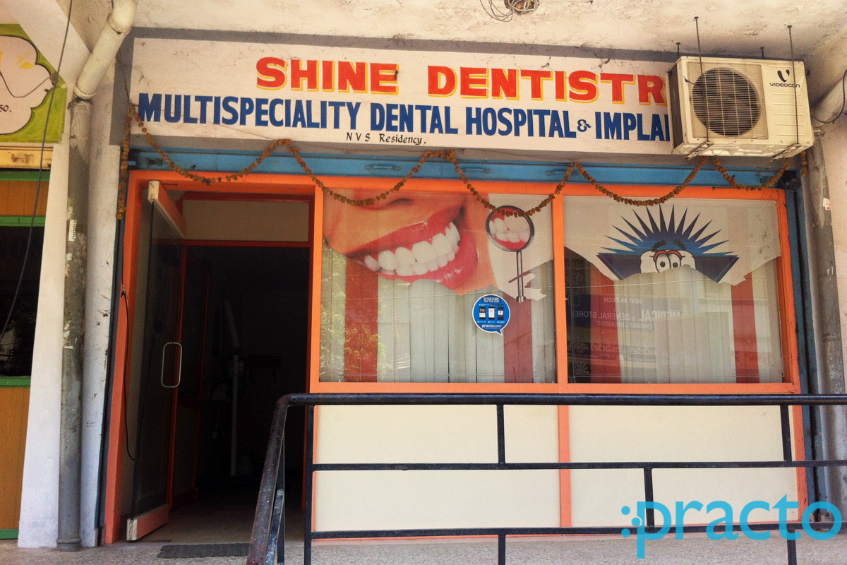 Entrance at Shine Dentistry Chanda Nagar Hyderabad