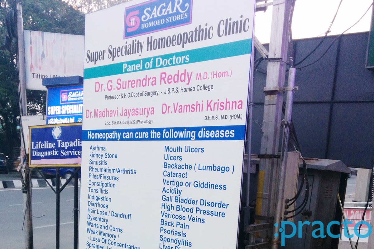 Entrance at Super specialistly Homeopathic Clinic Banjara Hills Hyderabad
