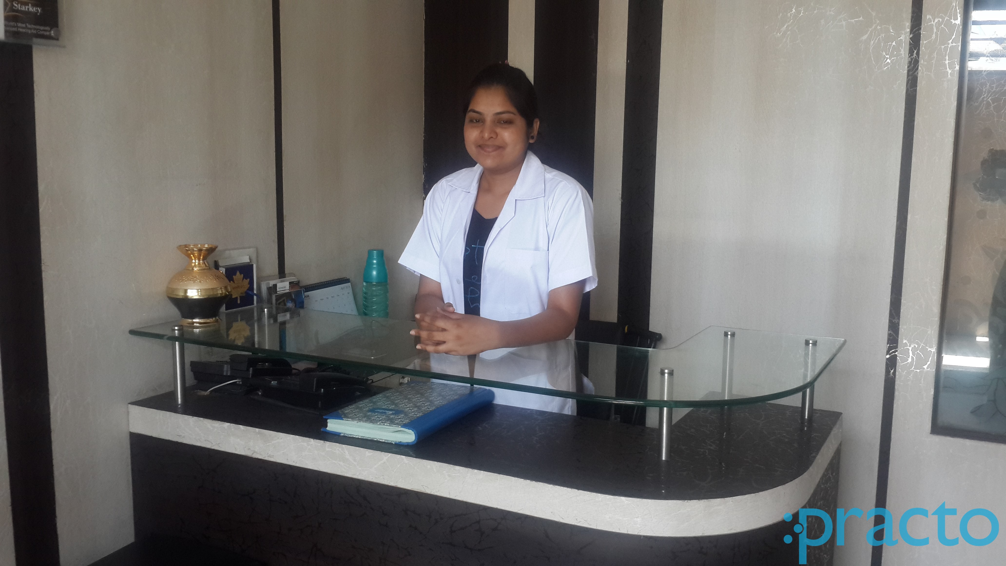 Reception at Aai Speech & Hearing Centre clinic Canada Corner Nashik