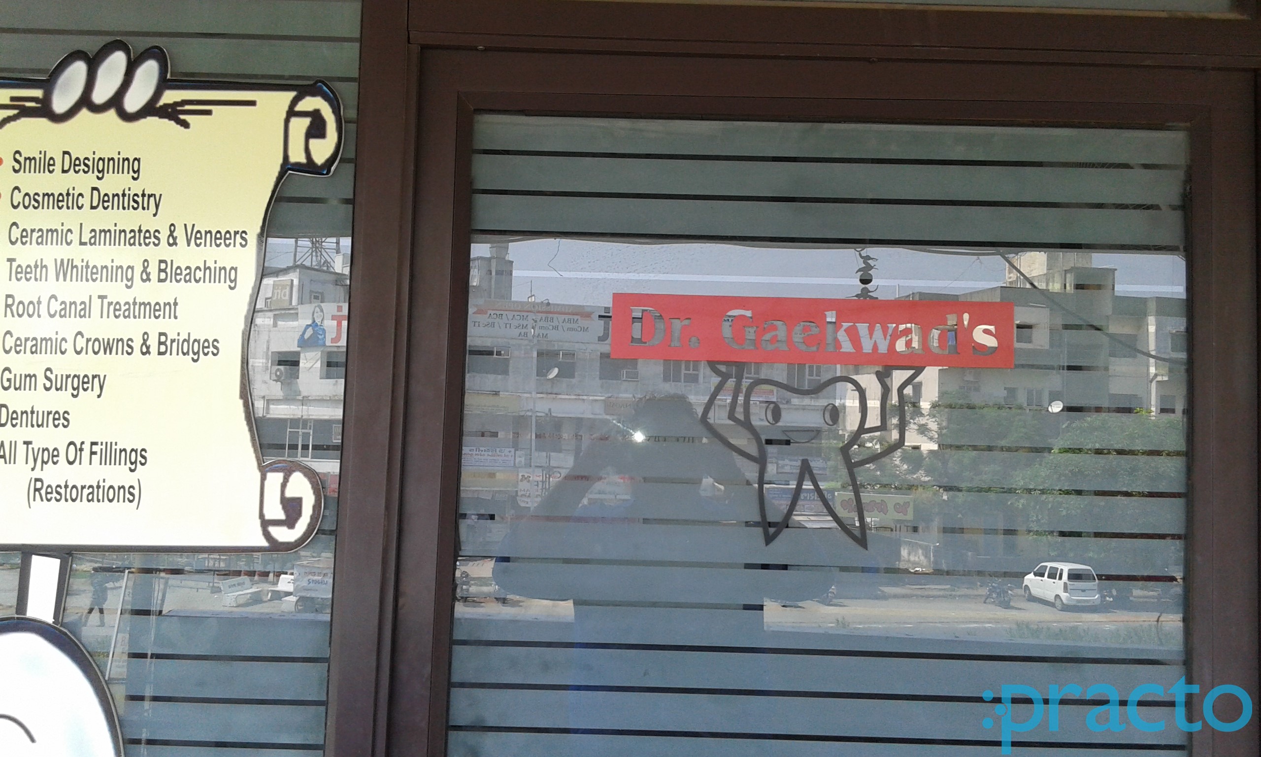 Entrance at Dr. Gaekwad's Dental Clinic Manjalpur Vadodara
