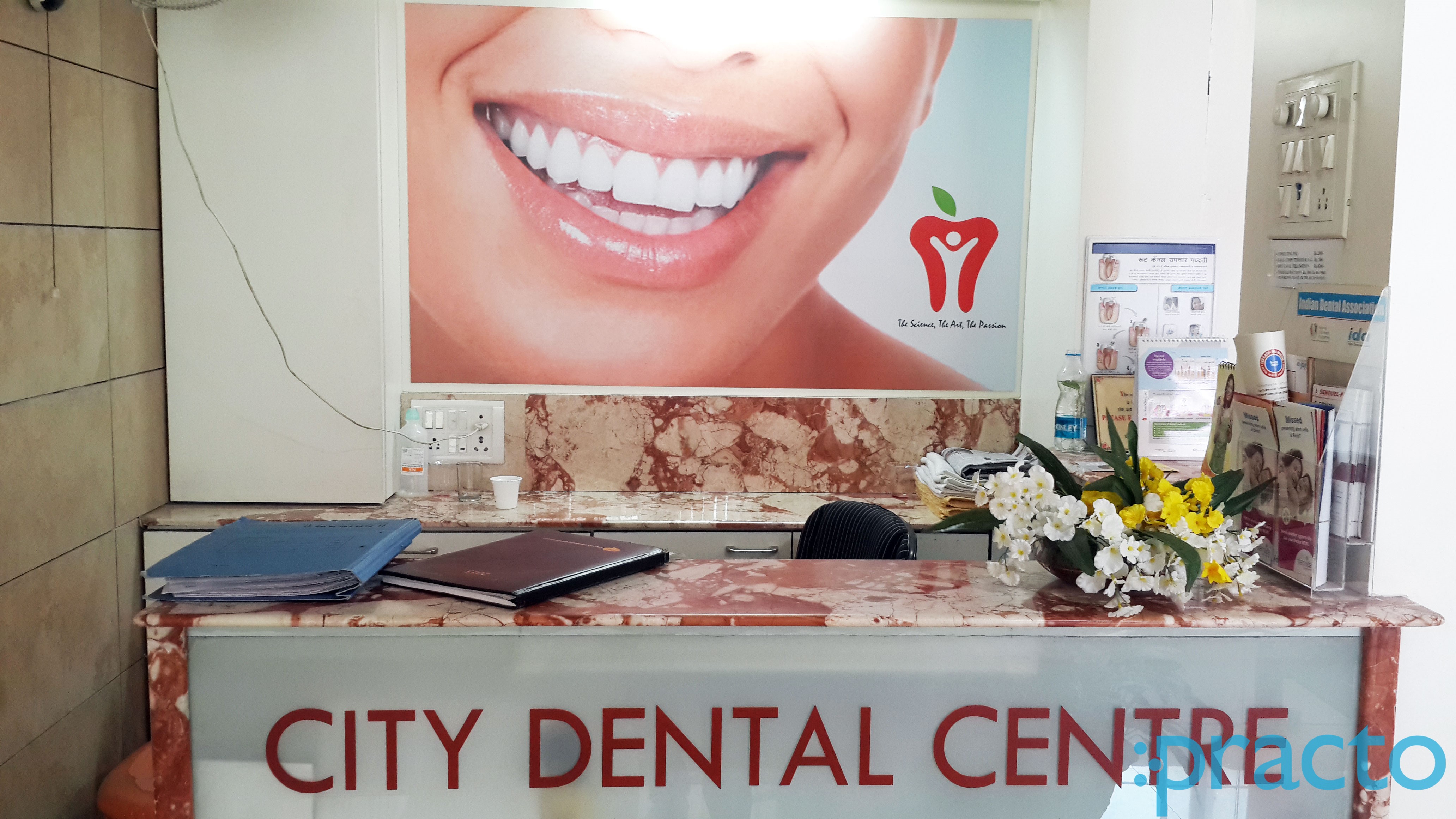Reception at City Dental Care Canada Corner Nashik