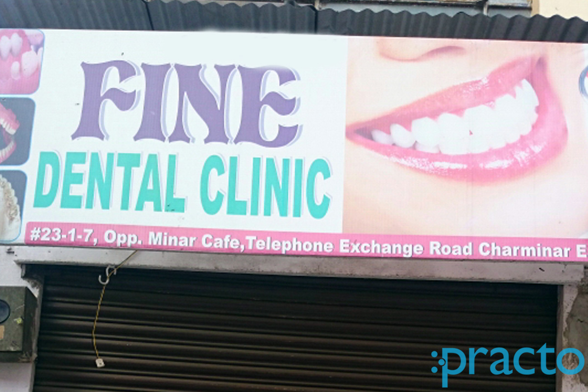 Entrance at Fine Dental Clinic Charminar Hyderabad