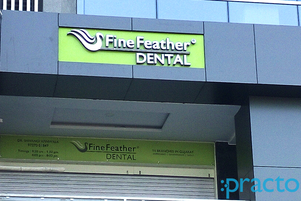 Entrance at Fine Feather Dental Vesu Surat