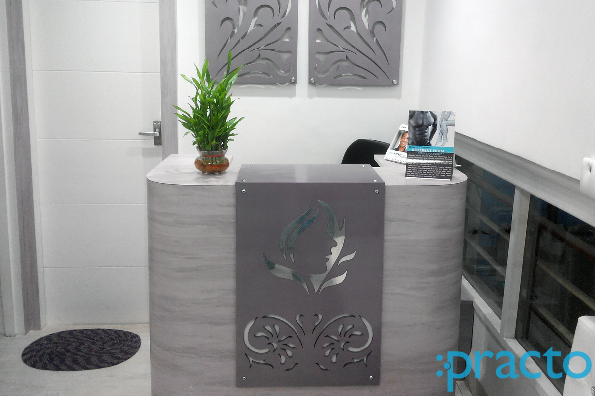 Reception at Dr. Akshat Verma's Skin Hair & Laser Clinic Old Palasia Indore