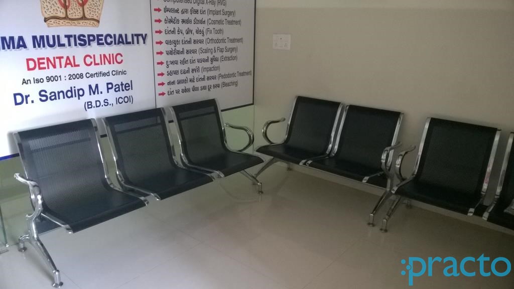Waiting Area at Uma Multispeciality Dental Clinic Althan Surat