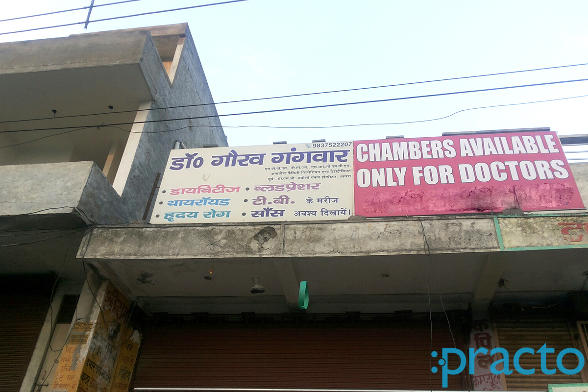 Entrance at Dr. Gaurav Gangwar's Family Health Care Clinic Bodla Agra