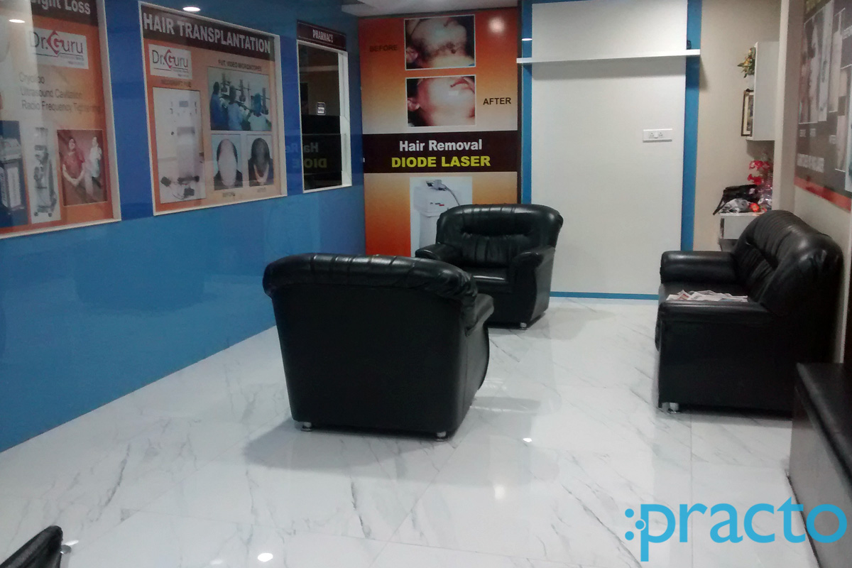 Waiting Area at Dr. Guru Advanced Skin & Hair Clinic KPHB Hyderabad