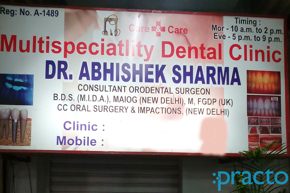 Entrance at Cure And Care Multispeciality Dental Clinic Trilanga Bhopal