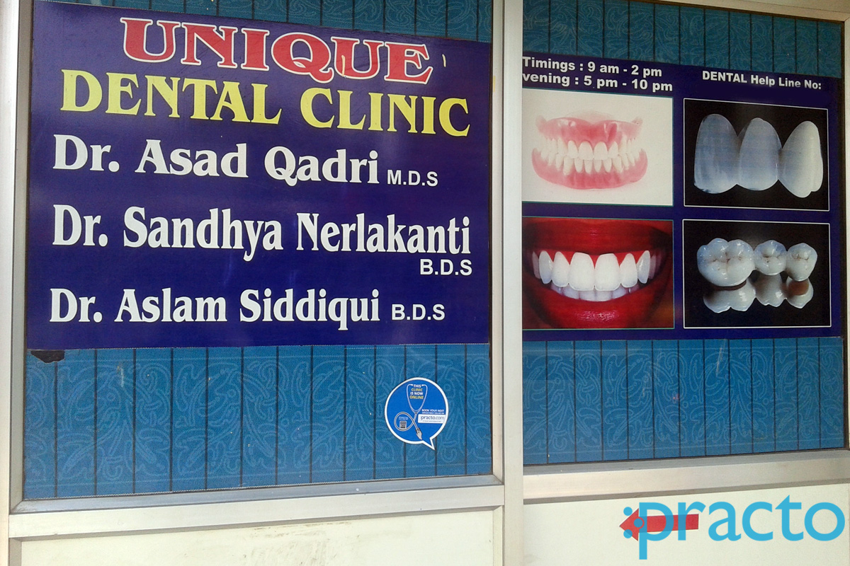 Entrance at Unique Dental Clinic Amberpet Hyderabad