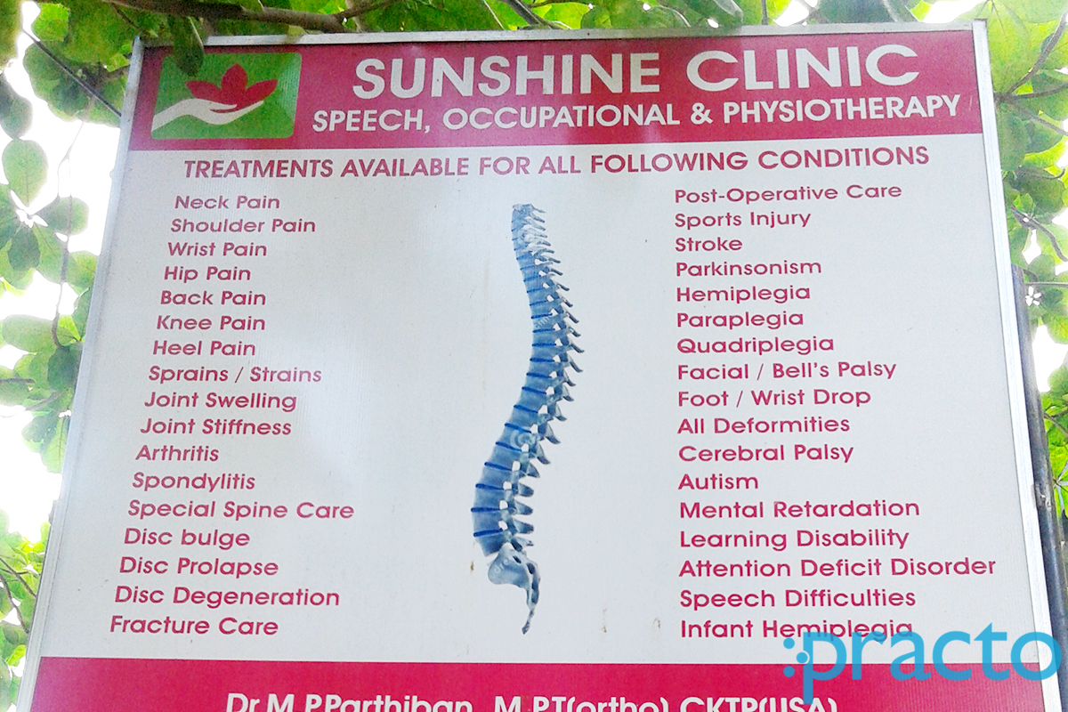 Sunshine Clinic of Physiotherapy Tambaram East Chennai