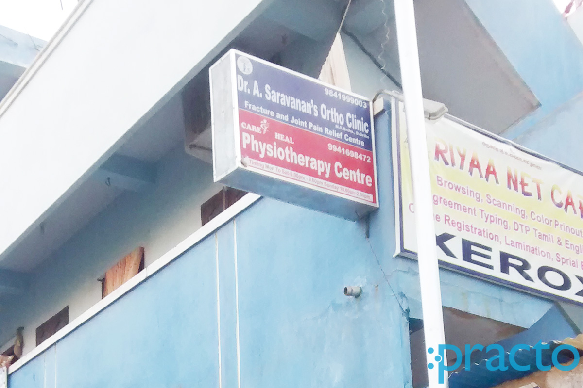 Entrance at Care and Heal Pysio Mogappair West Chennai