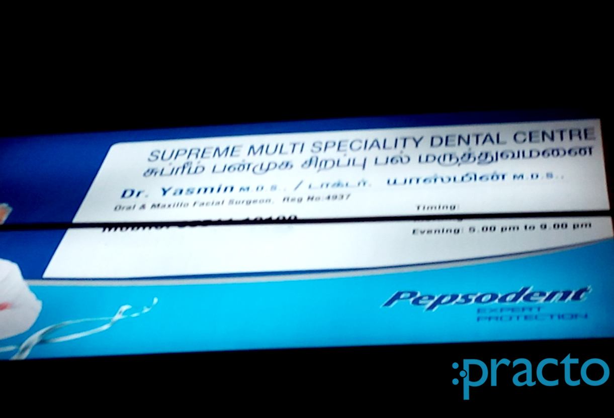 Supreme Multi Specialty Dental  Clinic Vadapalani Chennai