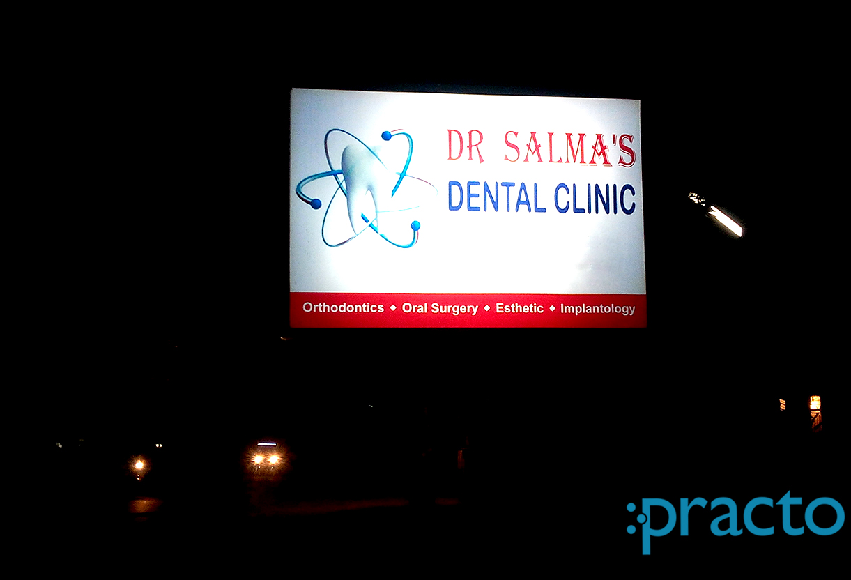 Entrance at Dr. Salma's Dental Clinic Benz Circle Vijayawada