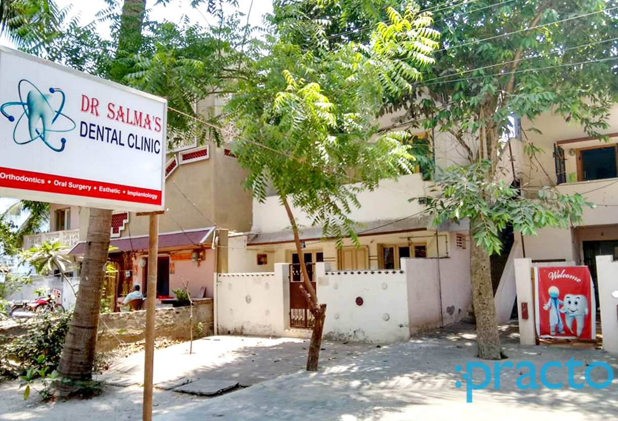 Entrance at Dr. Salma's Dental Clinic Benz Circle Vijayawada