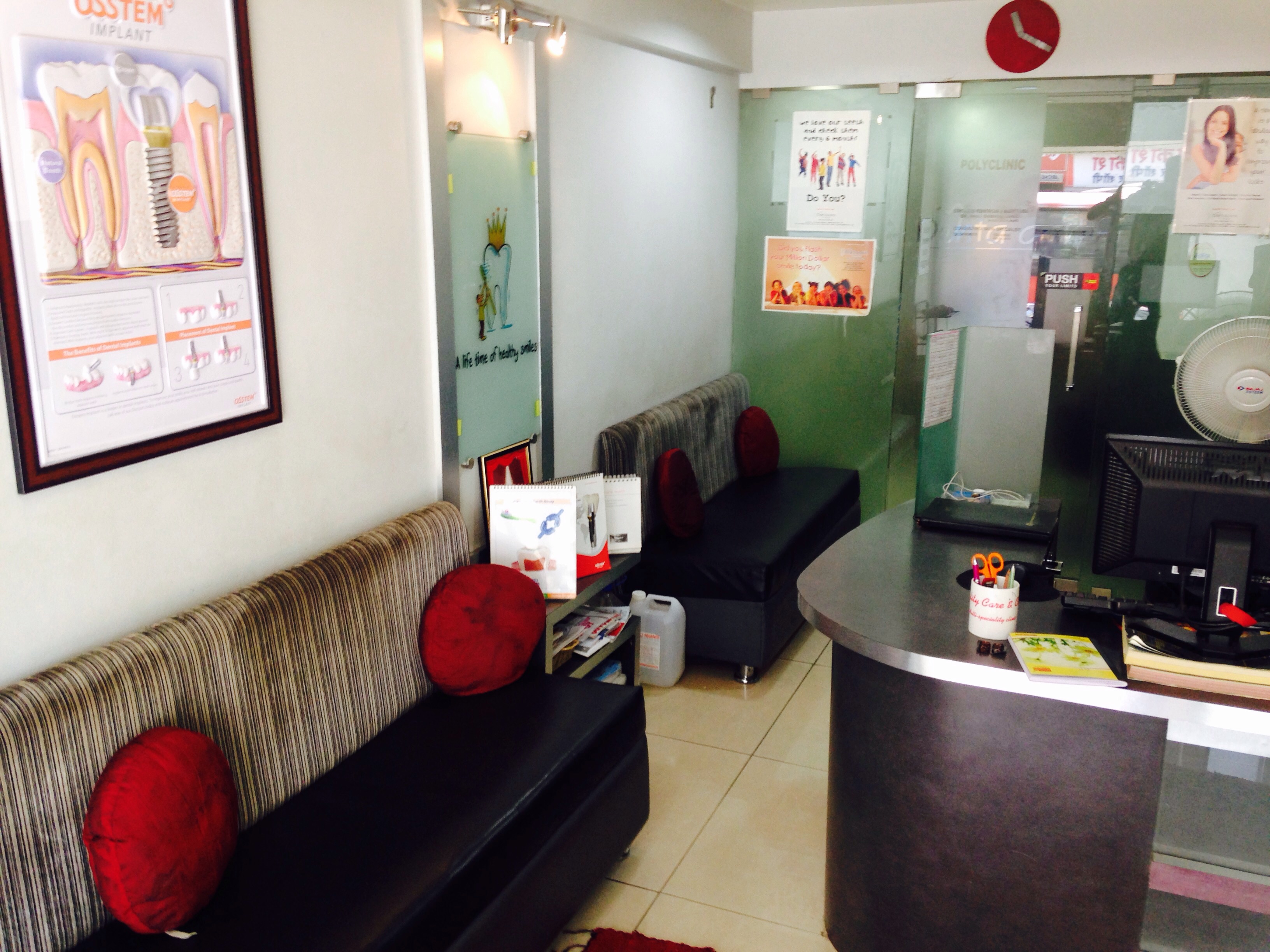 Waiting Area at Dentacare NIBM Pune