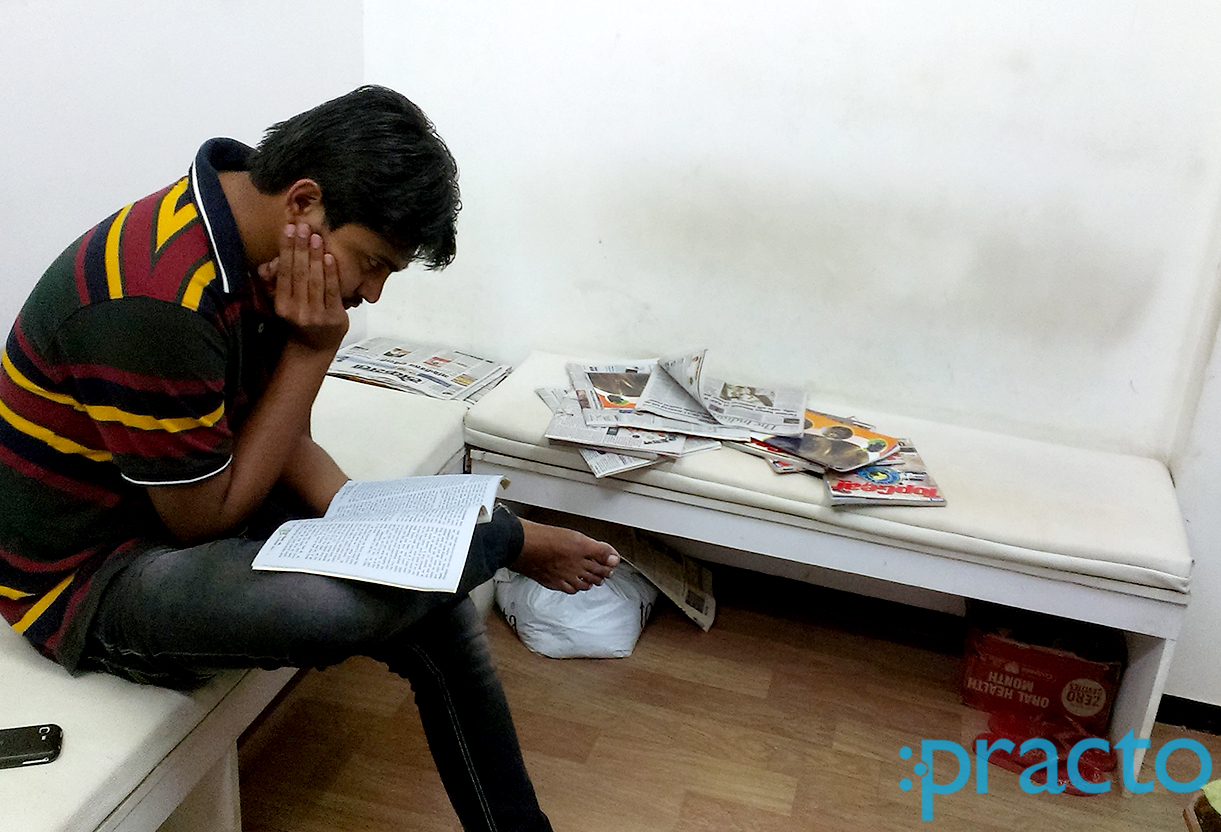 Waiting Area at Elegant Multispeciality Dental Clinic Govind Nagar Nashik