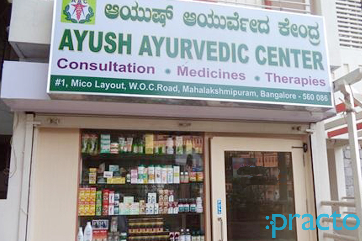 Entrance at Ayush Ayurvedic Centre Mahalakshmi Layout Bangalore