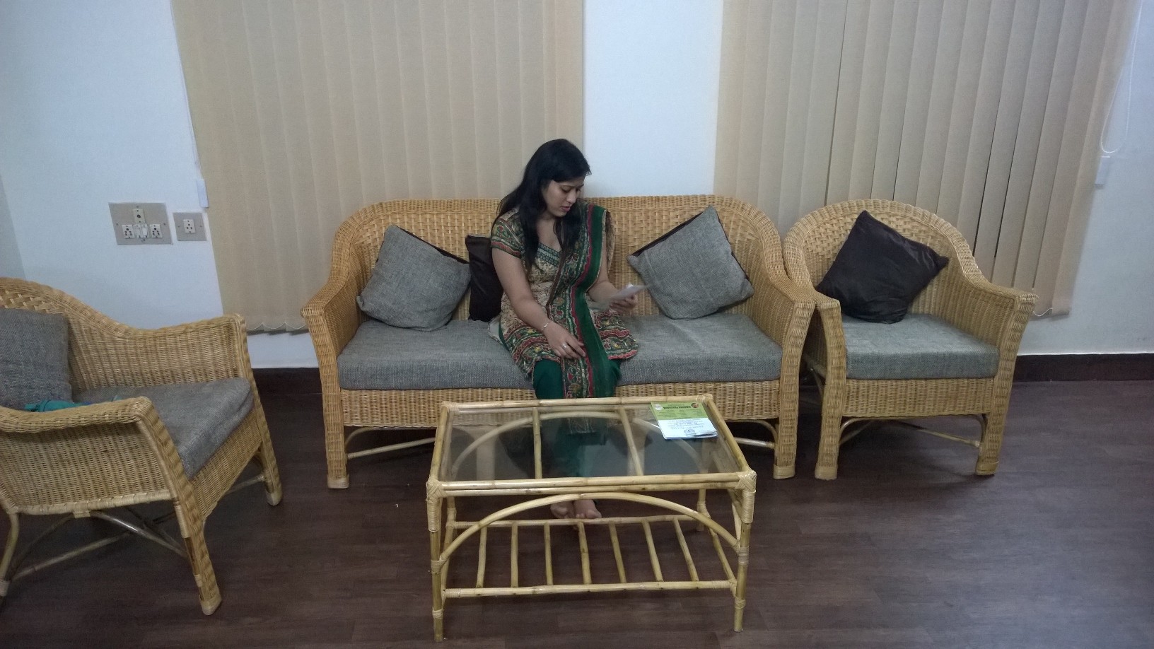 Waiting Area at Ekam Ayurveda Kalyan Nagar Bangalore