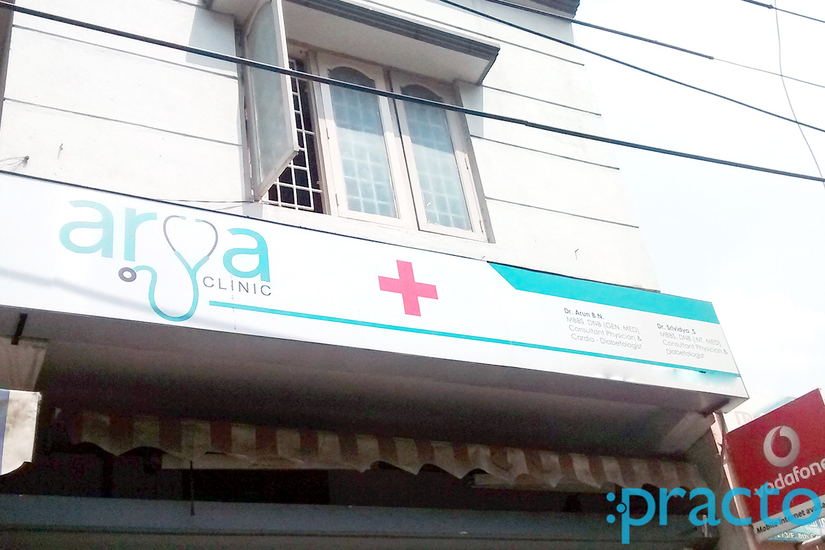 Entrance at Arya Clinic Basaveshwaranagar Bangalore