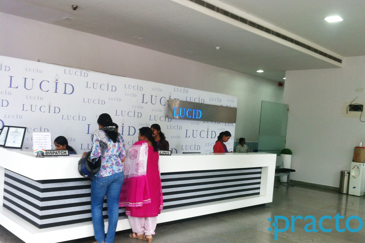 Reception at Lucid Diagnostics Jayanagar 7 Block Bangalore