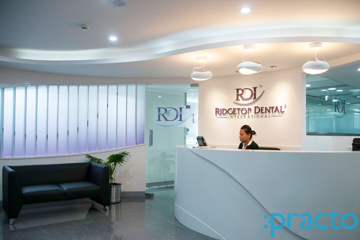 Reception at Ridgetop Dental International Koramangala 2 Block Bangalore