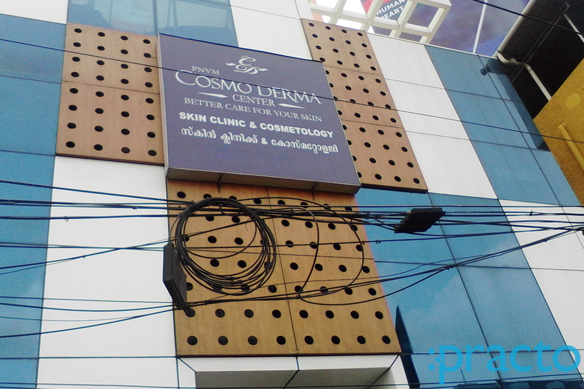 Entrance at PNVM Cosmo Derma Centre Banerji Road Ernakulam
