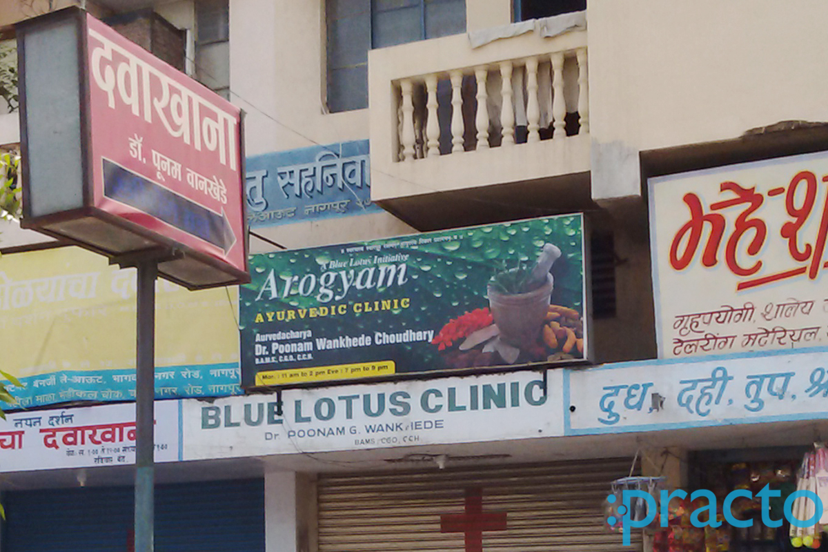 Entrance at Arogyam Ayurvedic Clinic Manewada Road Nagpur