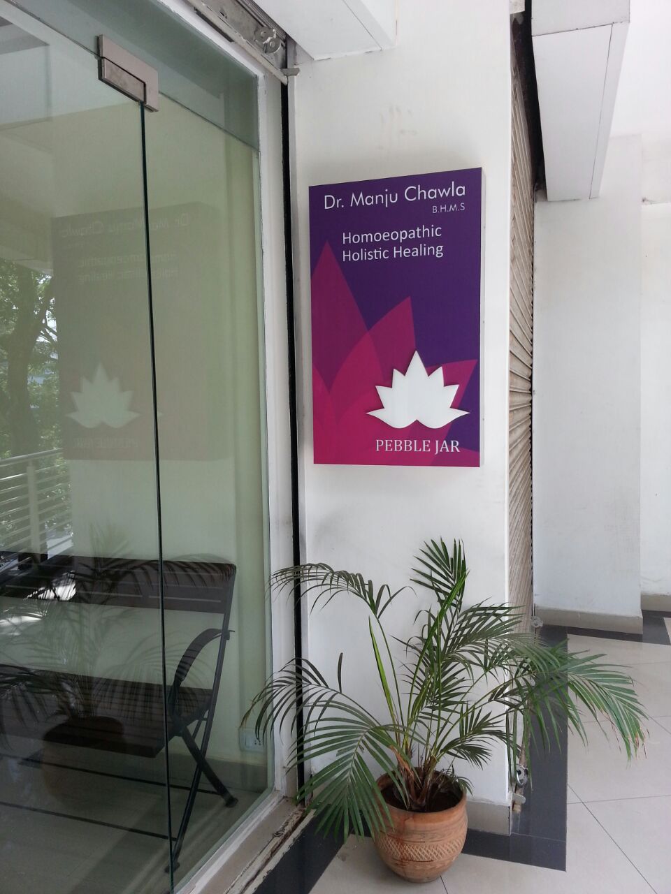 Entrance at Pebble Jar Homoeopathic Holistic  Healing Koramangala Bangalore