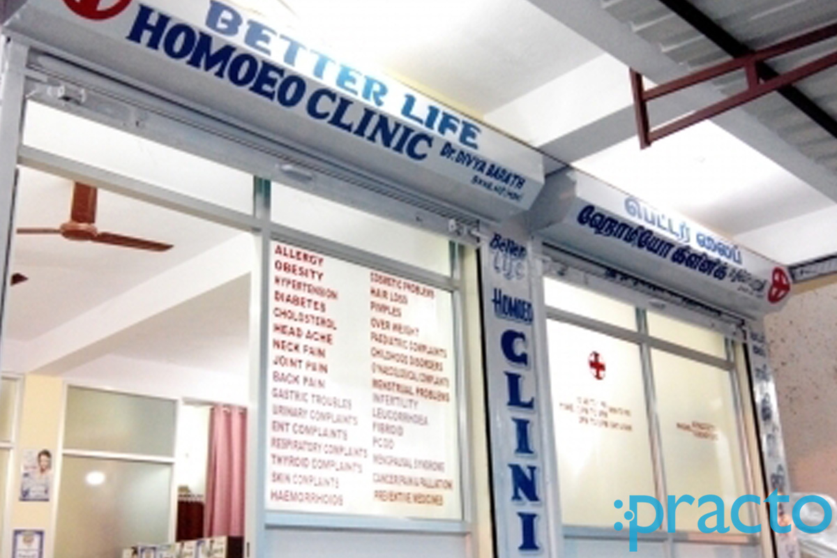 Entrance at Better Life Homeopathic Multi speciality clinic Sholinganallur Chennai