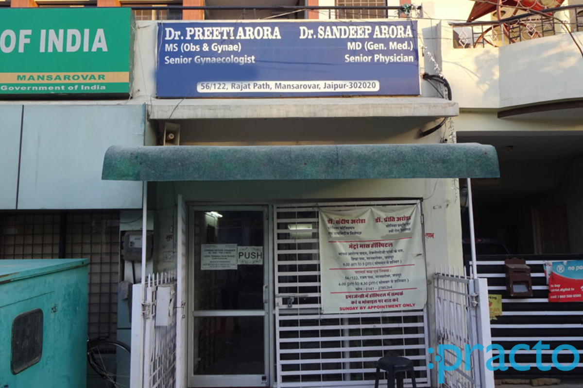 Entrance at Dr. Sandeep Arora Clinic Mansarovar Jaipur