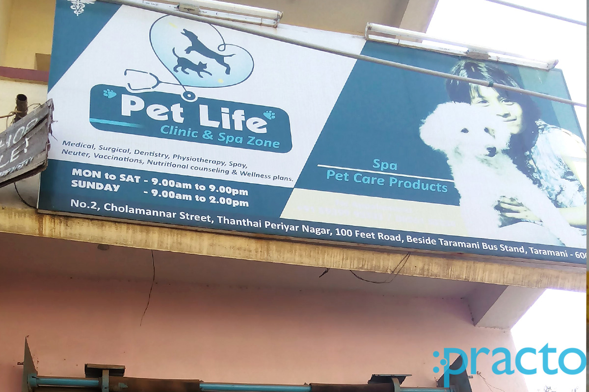 Entrance at Pet Life Clinic Tharamani Chennai