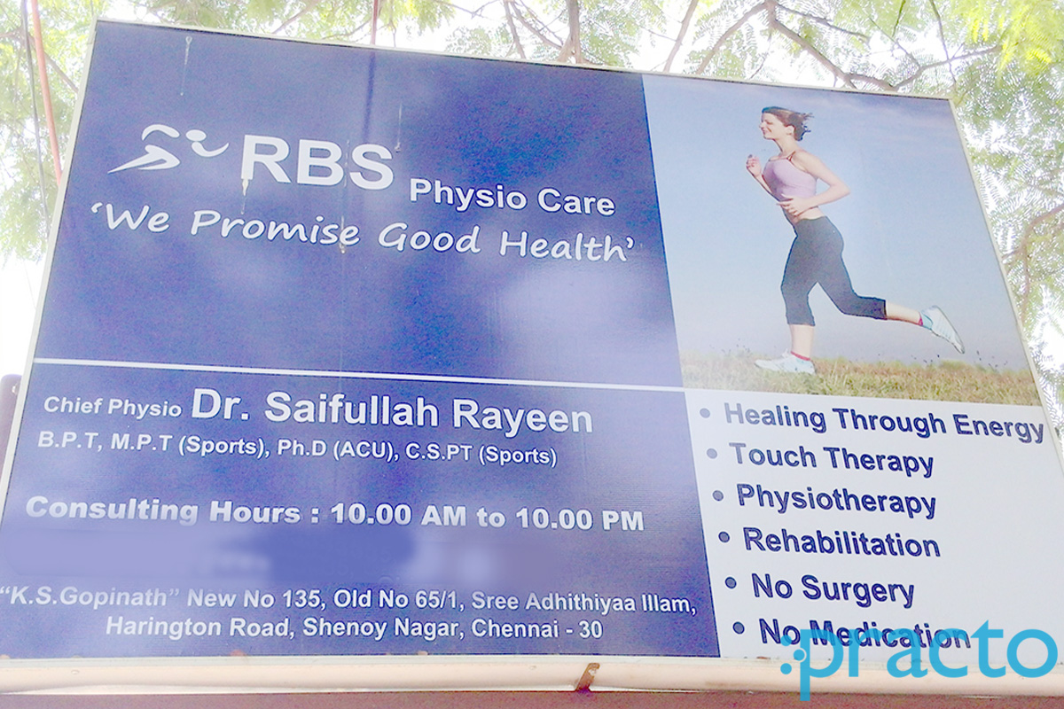 RBS Physio Care Shenoy Nagar Chennai